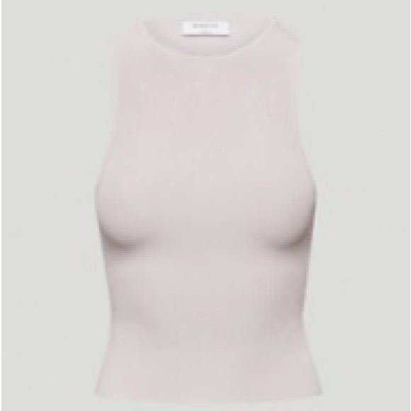 Aritzia Babaton Cropped Racer Sculpt Tank - Picture 1 of 6